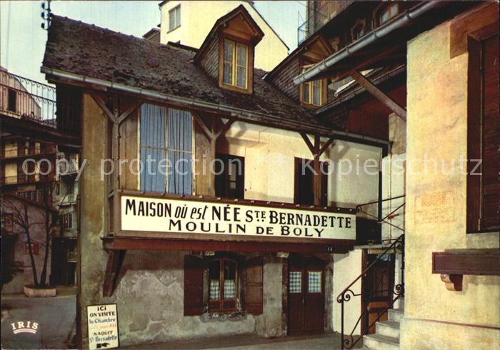 Lourdes Hautes Pyrenees Moulin de Boly Maison natale Saint Bern