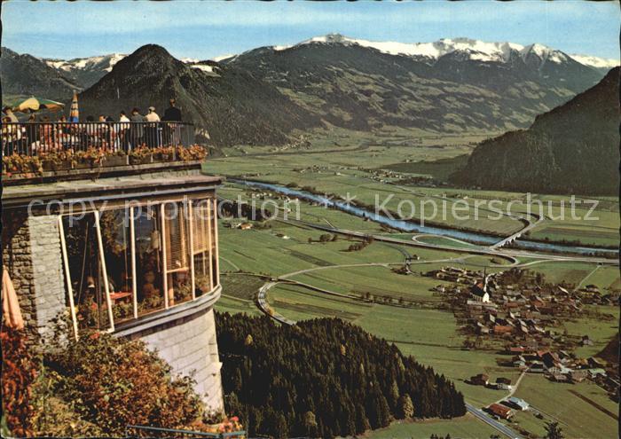 Wiesing Tirol Blick von Kanzelkehre mit Inntal-Autobahn