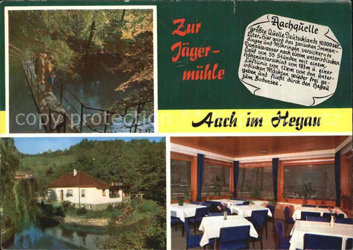Aach Hegau Aachquelle Zur Jaegermuehle Gasthaus