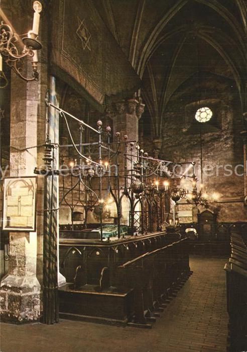 Praha Prahy Prague Synagogue Vieille Neuve innen