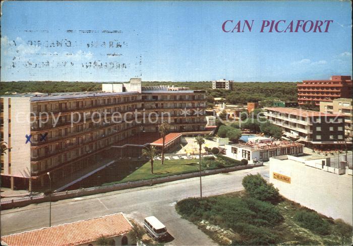 Can Picafort Mallorca Fliegeraufnahme Gebaeude