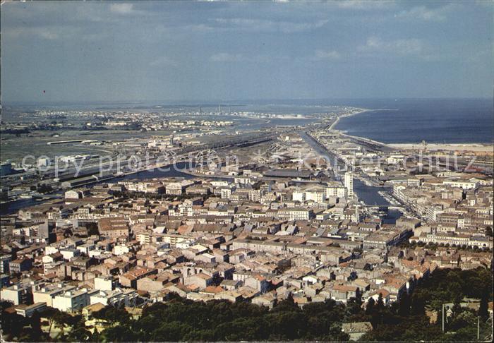Sete Herault Fliegeraufnahme Cote du Languedoc
