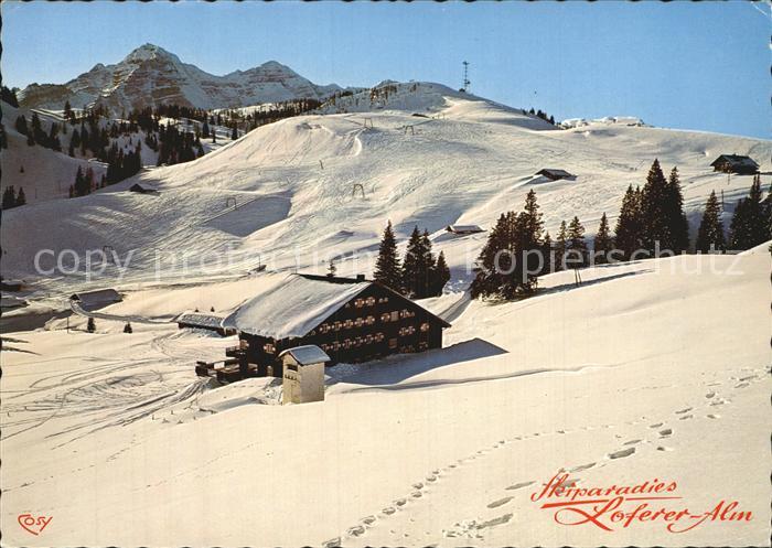 Lofer Skiparadies Loferer Alm Haus Gertraud in der Sonne