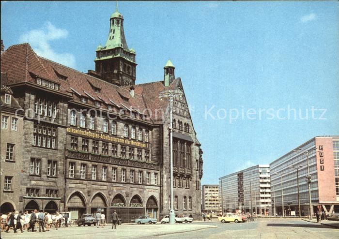 Karl-Marx-Stadt Marktplatz mit Rathaus