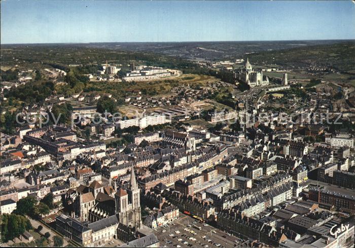 Lisieux Vue generale aerienne La Basilique