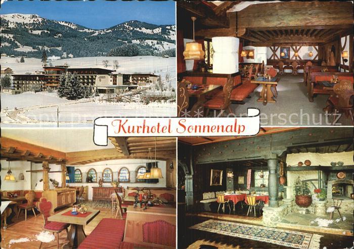 Sonthofen Oberallgaeu Kurhotel Sonnenalp Gastraeume Bar