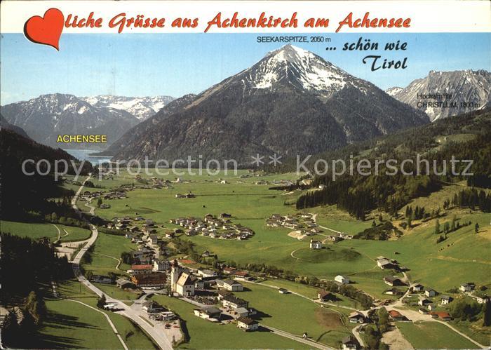 Achenkirch mit Seekarspitze Fliegeraufnahme