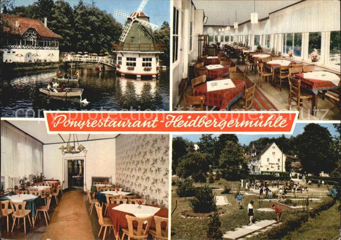 Haan Rheinland Ponyrestaurant Heidbergermuehle Gastraum Muehle Minigolf