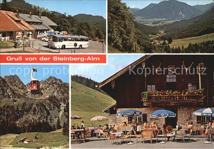 Ruhpolding Bayern Steinberg Alm Panorama Seilbahn Terrasse