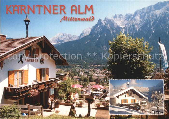 Mittenwald Bayern Kaerntner Alm Terrasse