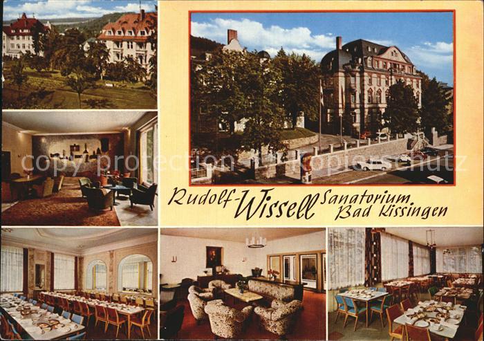 Bad Kissingen Rudolf Wissell Sanatorium Halle Speisesaal Aufenthaltsraum