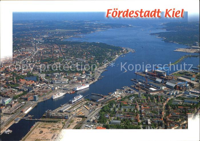 KIEL CITY Foerde Fliegeraufnahme