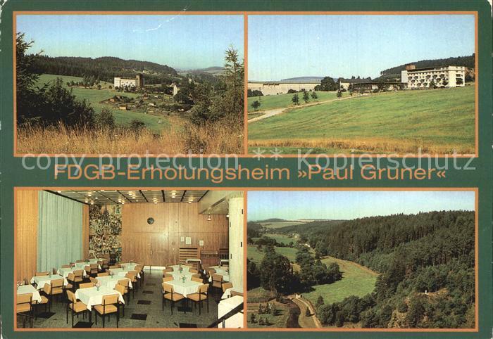 Caemmerswalde FDGB Erholungsheim Paul Gruner Speisesaal Panorama