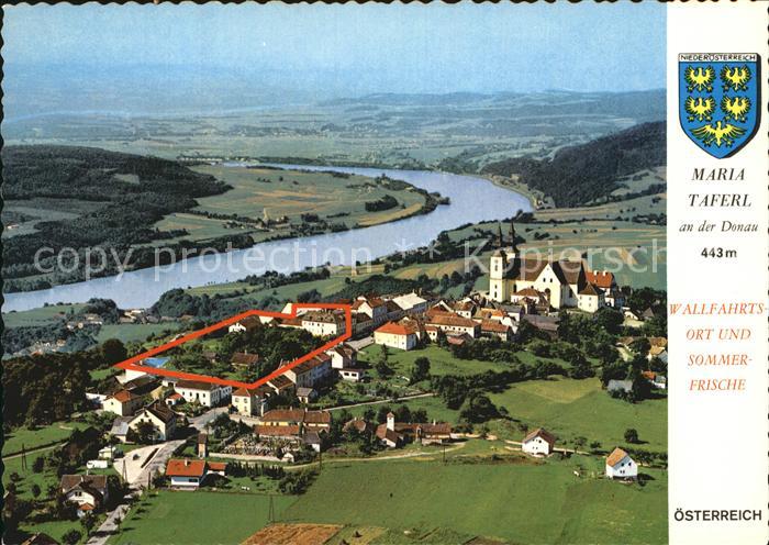 Maria Taferl Basilika Donau Fliegeraufnahme