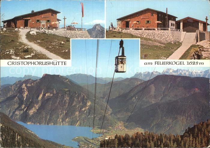 Ebensee Oberoesterreich Christophorushuette am Feuerkogel Seilbahn Bergsee