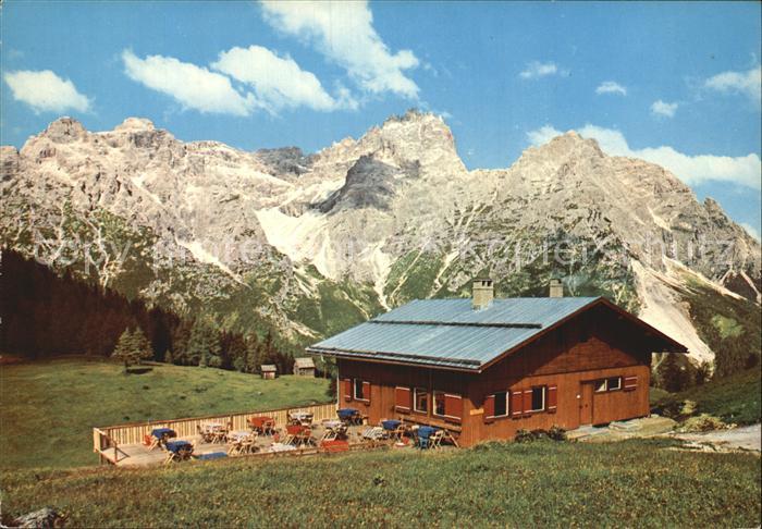 Sexten Sesto Suedtirol Rifugio Rudi Huette Rotwandwiesen