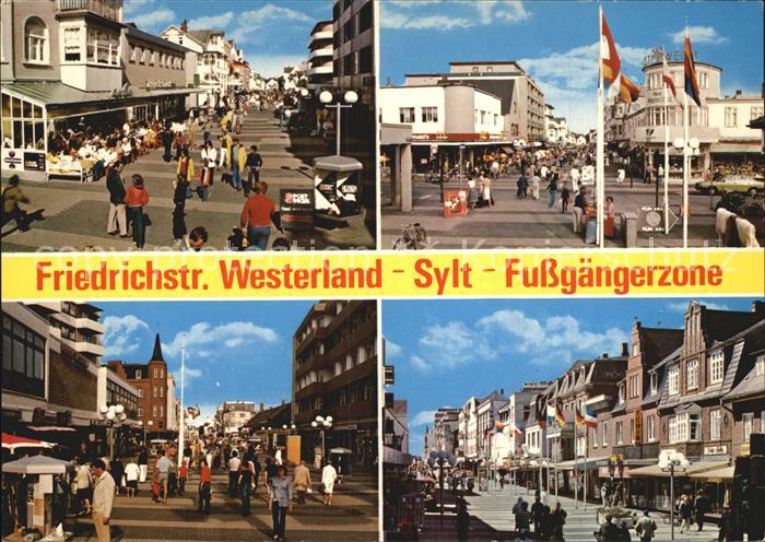 Westerland Sylt Friedrichstrasse Fussgaengerzone