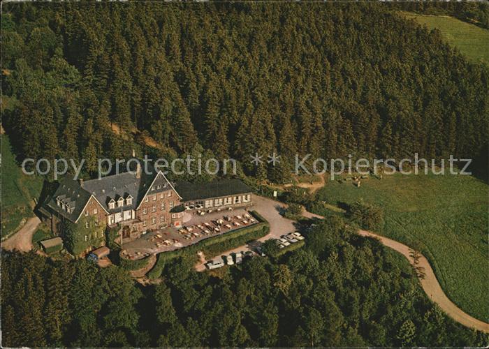 Dahle Altena Kohlberghaus Hotel Restaurant Kaffeeterrasse Fliegeraufnahme