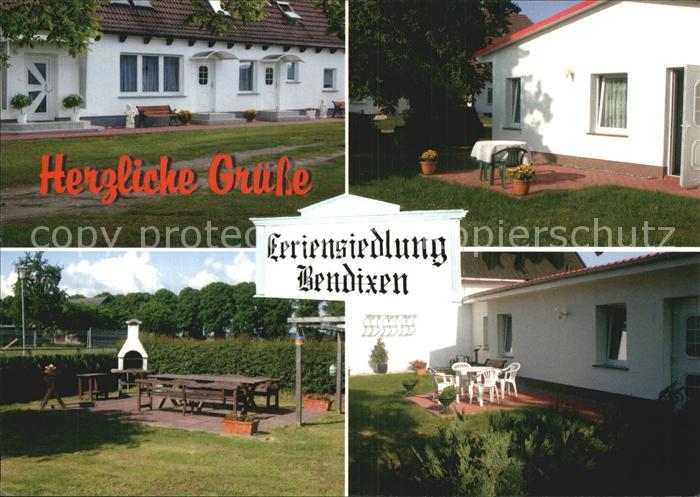 Krummin Feriensiedlung Bendixen Grillplatz Terrasse