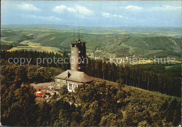 Kirchhundem Aussichtsturm Hohe Bracht Fliegeraufnahme