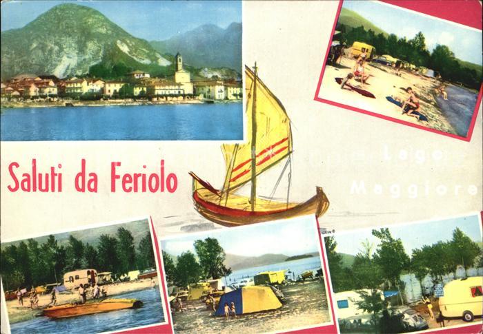 Feriolo Lago Maggiore Teilansichten Strand Camping