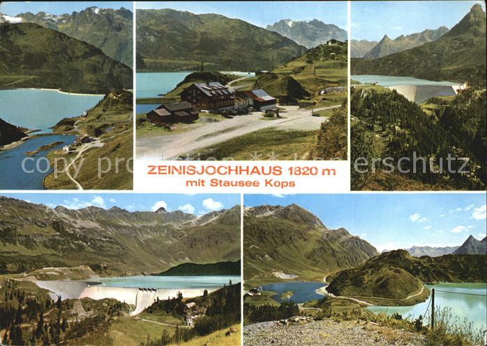 Zeinisjochhaus mit Stausee Kops Staumauer