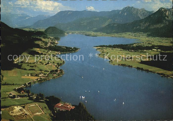 Wolfgangsee Burg Falkenstein Fliegeraufnahme