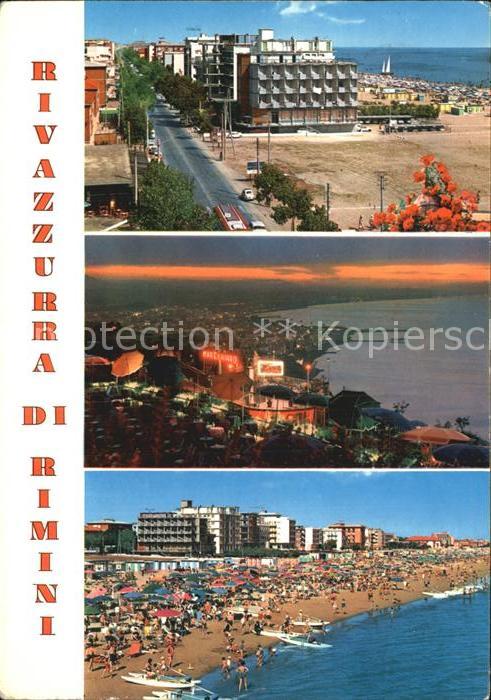 Rimini Promenade Strand Fliegeraufnahme