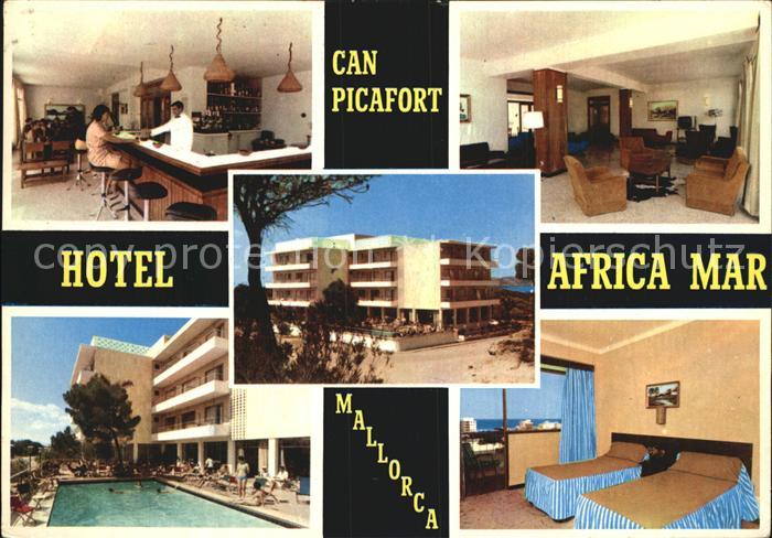 Can Picafort Mallorca Hotel Africa Mar Bar Hotelhalle Pool Zimmer