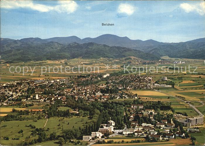 Bad Krozingen Fliegeraufnahme mit Belchen