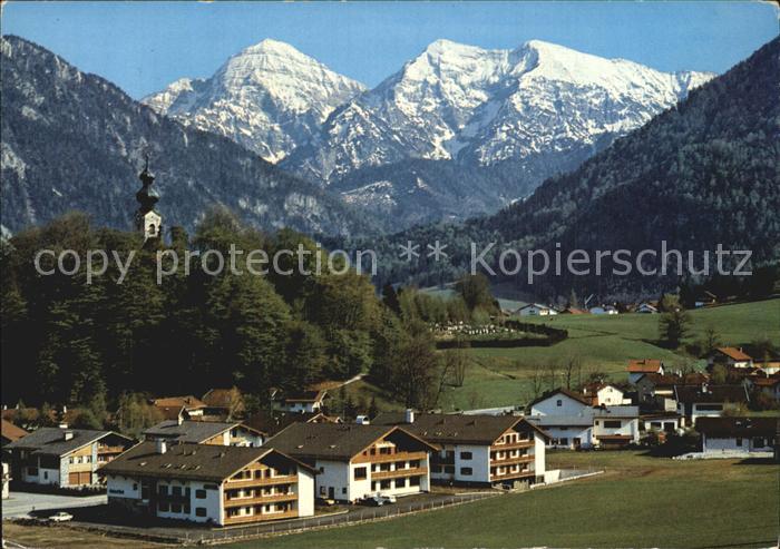 Ruhpolding Bayern Steinbach Hotels mit Sonntagshorn und Reifelberge