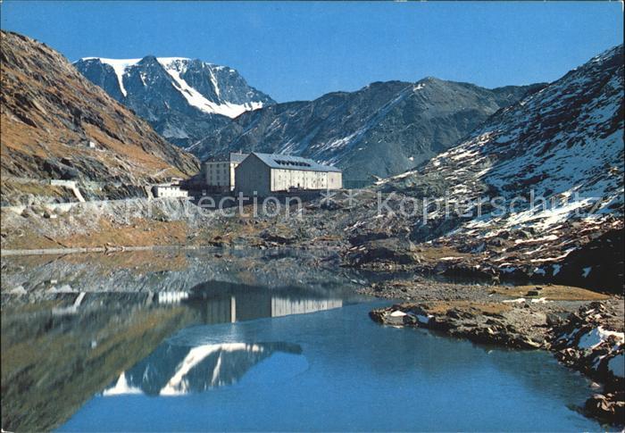 Aosta Gran S Bernardo Ospizio ed il lago Grosser Sankt Bernhard Gebirgspass Wall