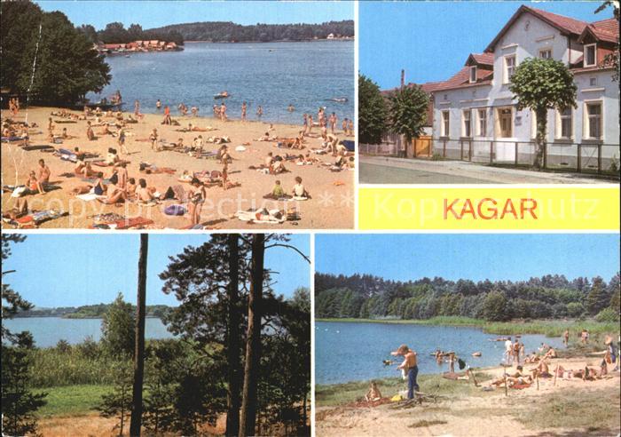 Kagar Badestrand Zechliner See Ferienheim der HO Berlin Bramer See Grosser Zermi