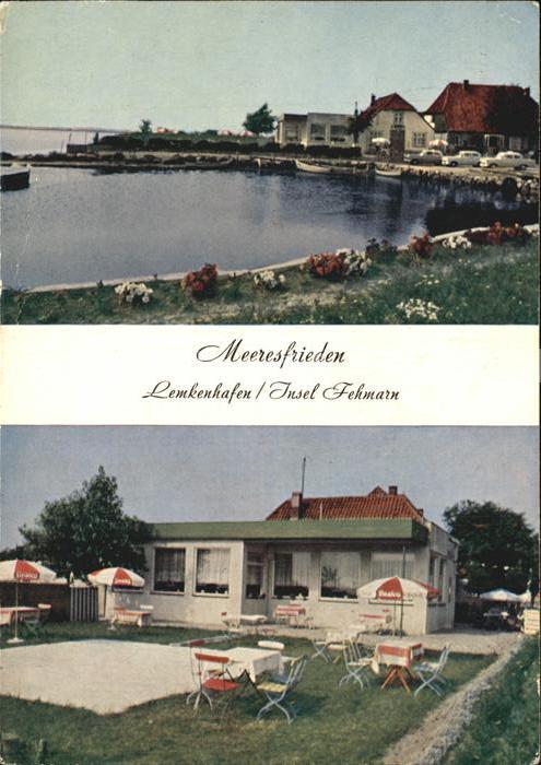 Lemkenhafen Gaststaette Meeresfrieden Terrasse Uferpromenade