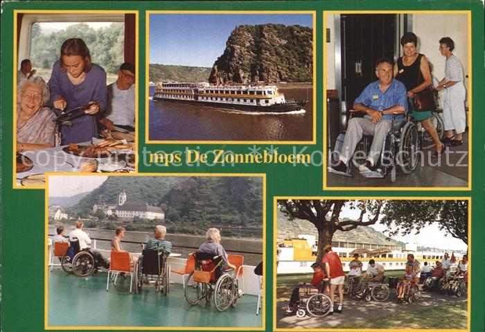 Breda Noord-Brabant mps De Zonnebloem Fahrgastschiff Rollstuhlfahrer