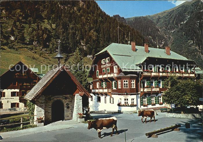 Bad Gastein Hoteldorf Gruener Baum Gaststaette Kuehe