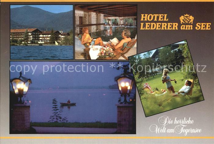 Bad Wiessee Hotel Lederer am See Hallenbad Liegewiese Abendstimmung