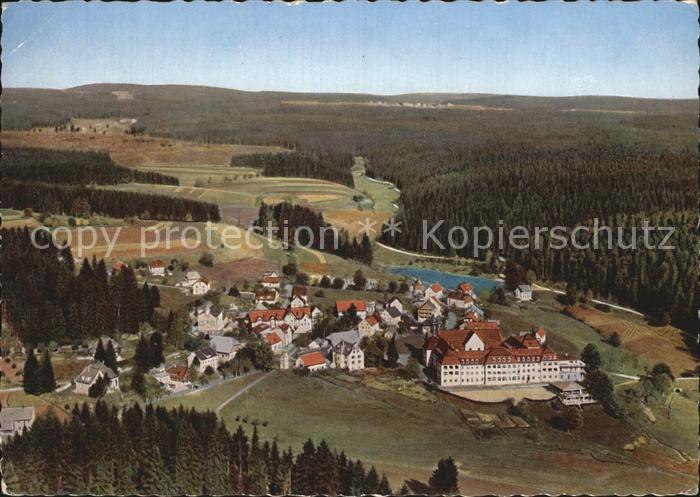 Friedenweiler Hoehenluftkurort Wintersportplatz Schwarzwald Fliegeraufnahme