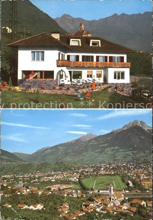 Marling Pension Hubertus Panorama Alpen