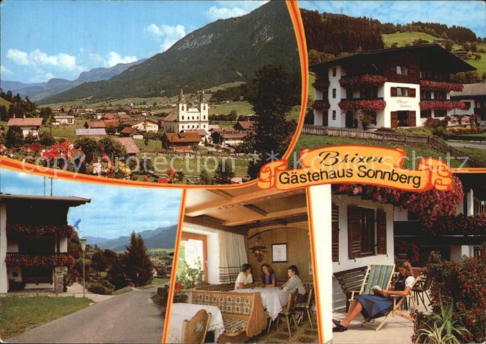 Brixen Thale Gaestehaus Sonnberg Panorama Kirche Alpen