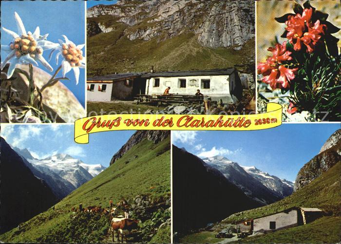 Praegraten Grossvenediger Clarahuette im Umbaltal Welitzkees Roetspitze Alpen Fl