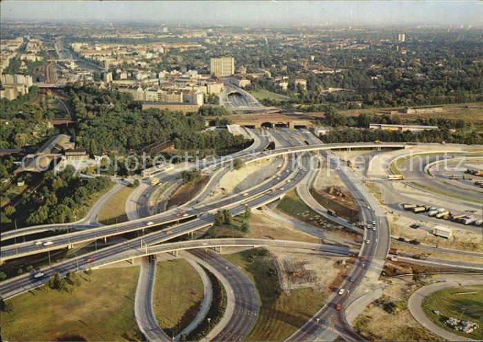 BERLIN  CITY Blick vom Funkturm auf die Stadtautobahnen