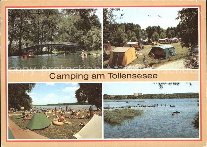 Neubrandenburg Bruecke Oberbach Campingplatz Seglerhafen Tollensesee