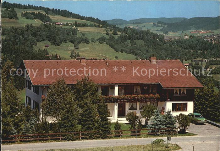 Oberstaufen Oberallgaeu Bayern Landhaus Schrothkurheim Pension Burtscher