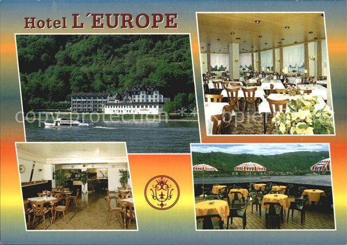 Boppard Rhein Hotel l'Europe Restaurant Terrasse Rheindampfer