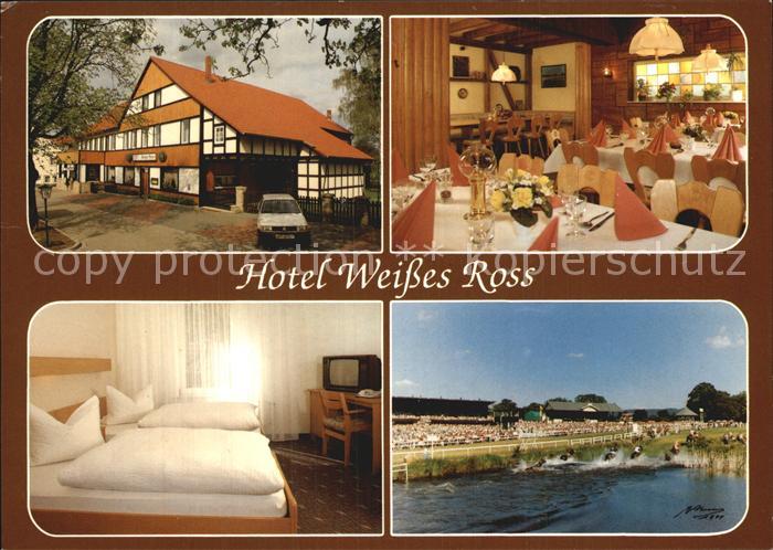 Bad Harzburg Hotel Weisses Ross Fremdenzimmer Restaurant Pferderennen