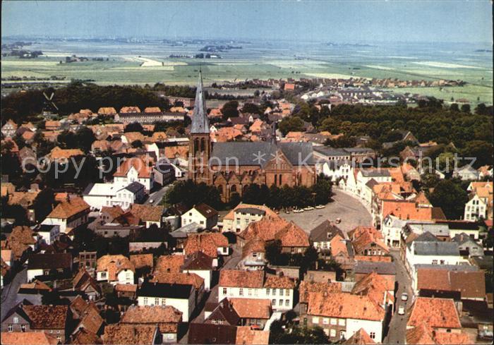 Meldorf Stadtbild mit Kirche Fliegeraufnahme