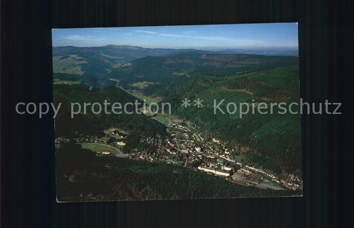 St Blasien Heilklimatischer Kneipp Kurort Schwarzwald Fliegeraufnahme