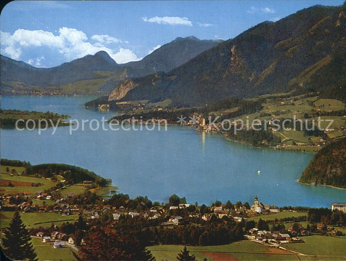 Strobl Wolfgangsee mit St Wolfgang und St Gilgen Alpen
