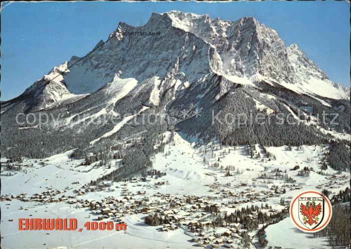Ehrwald Tirol Winter und Sommererholungsort Tiroler Zugspitzbahn Wettersteingebi